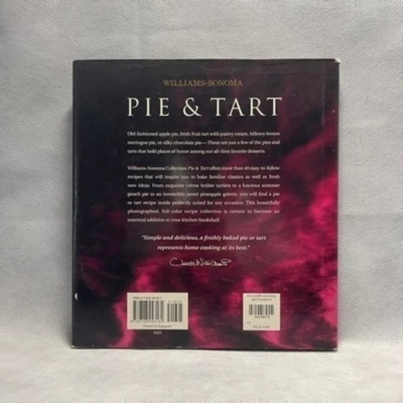 Williams-Sonoma Pie & Tart Cookbook Sweet Savory Recipes 119 Pages VG - Picture 2 of 2
